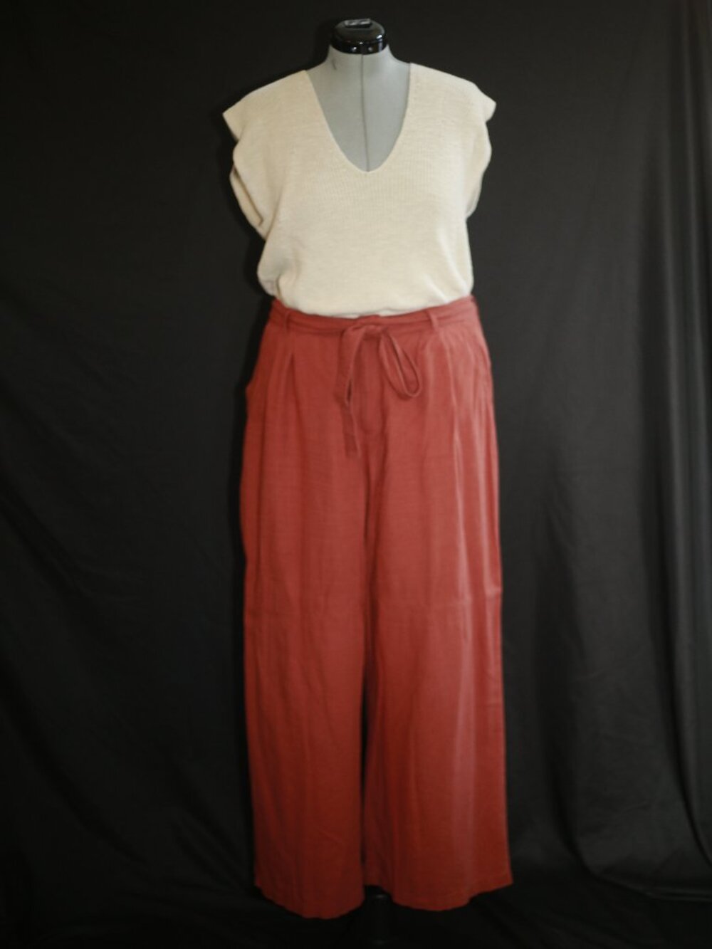Banana Republic Cotton Linen Knit Sweater XL – Neutral Classic
